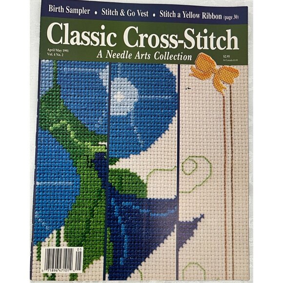 Lot Of 6 Classic Cross-Stitch Magazines A Needle Arts Collection 1991 - Picture 7 of 7